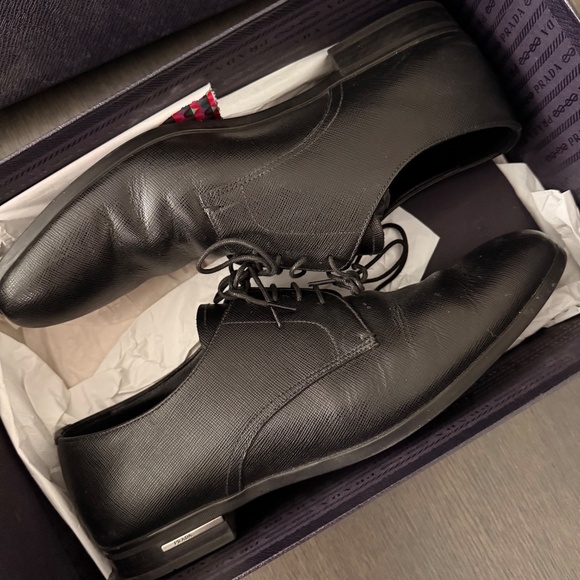 Prada Saffiano Leather Derby Size 9 / 44 - Picture 5 of 9